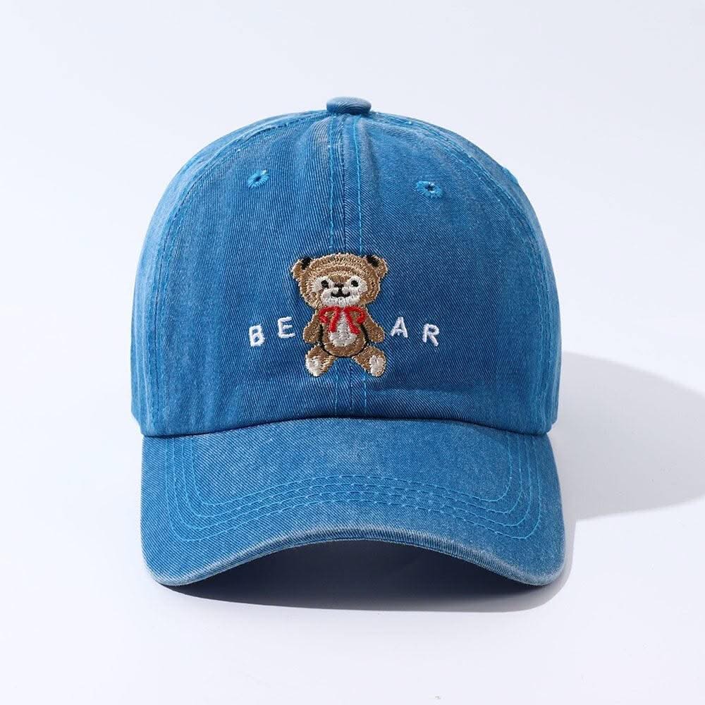 Women Cartoon Teddy Bear Embroidery Dad Hats - Elanique