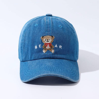 Women Cartoon Teddy Bear Embroidery Dad Hats - Elanique