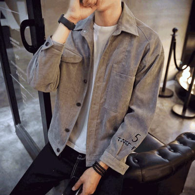 Jackets Men Single Breasted Pockets - Elanique