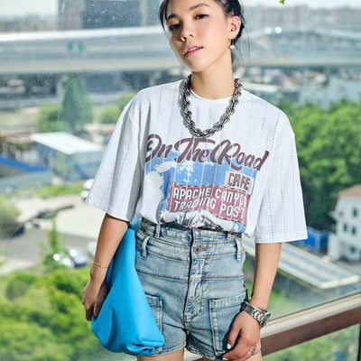EXCLUSIVE Denim shorts/hot pants for women