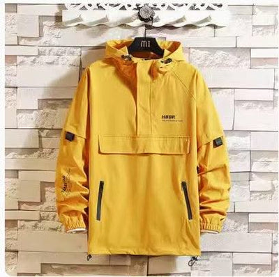 Fake Two Reflective Hoodie Jackets For Men - Elanique