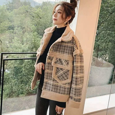 Lamb Plush Coat And Fur Coat Women - Elanique