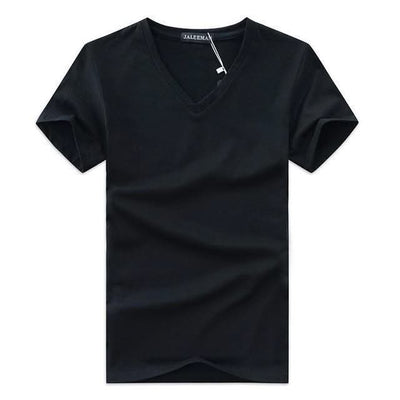 Men V Neck Cotton Short Sleeve T-Shirts - Elanique