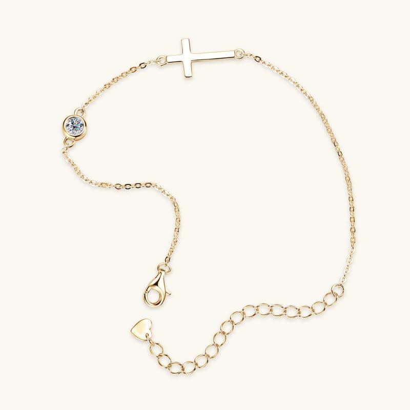 Cross Diamond Bracelet For Women 925 Silver Accessories - Elanique