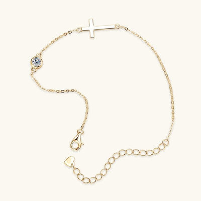 Cross Diamond Bracelet For Women 925 Silver Accessories - Elanique