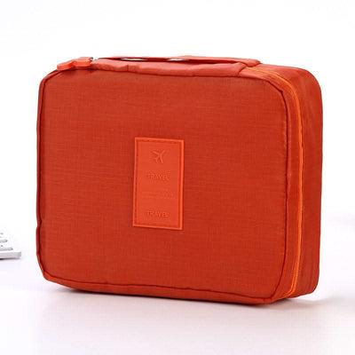 Portable Cosmetic Bag Waterproof Divider Multi-grid Pockets Toiletry Bags Travel Storage Handbags Women Make Up Bag - Elanique
