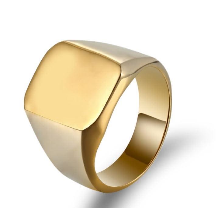 Custom Stainless Steel Fashion Burn Ring For Men Custom Accessories Party Jewelry Father's Day Gift - Elanique