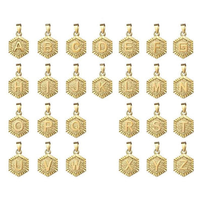 New Accessories 26 Capital English necklace for women and men stainless steel necklace with 18K gold clavicle chain accessories - Elanique