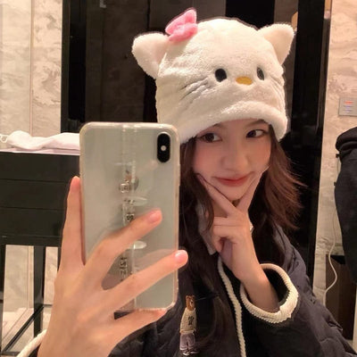 Children Wear Warm Fuzzy Hats Snoopy Cartoon - Elanique