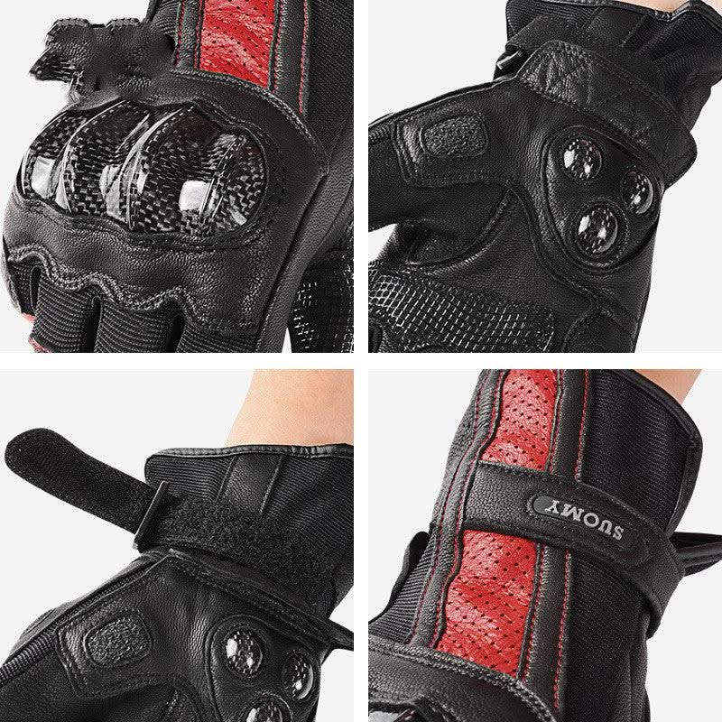 Four Seasons Motorcycle Racing Leather Gloves