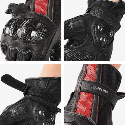 Four Seasons Motorcycle Racing Leather Gloves