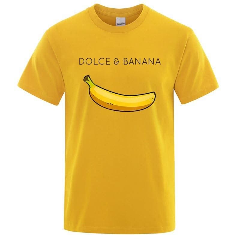 Dolce Banana Fashion Print Men T-shirts - Elanique