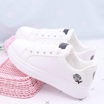 NEW Gold And Silver Rose Shoes For Women - Elanique