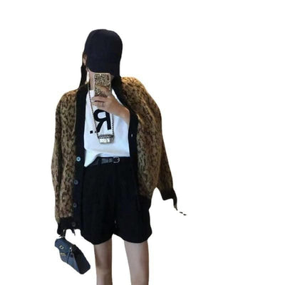 V-neck Knitted Sweater Women Mohair Fashion Women - Elanique
