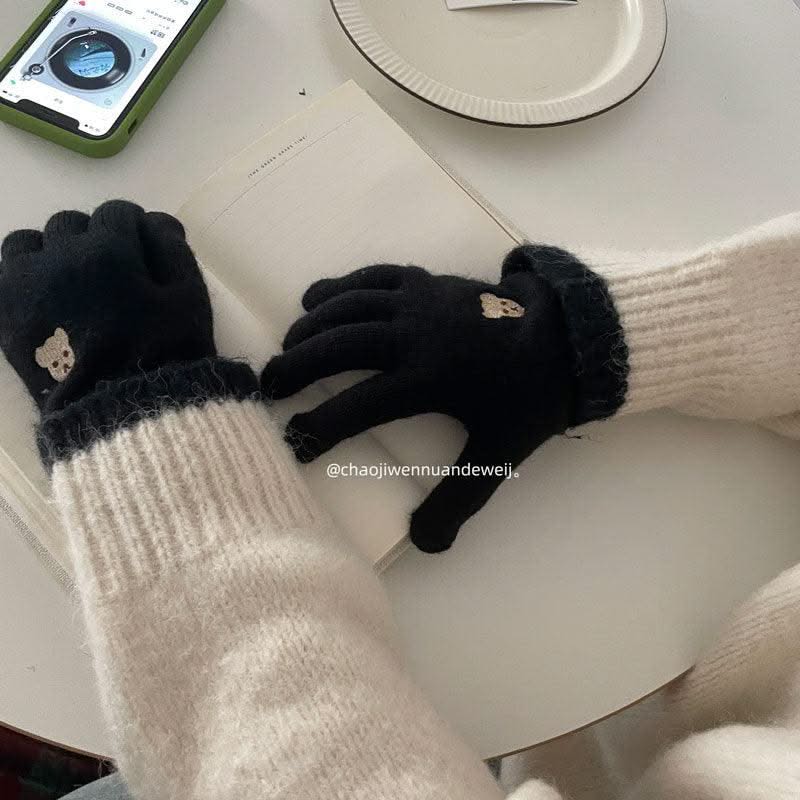 Facial Expression Bag Gloves For Women