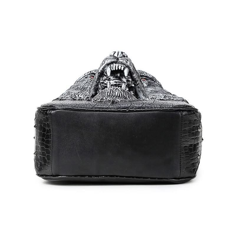 3D Wolf Head Student Backpack - Elanique