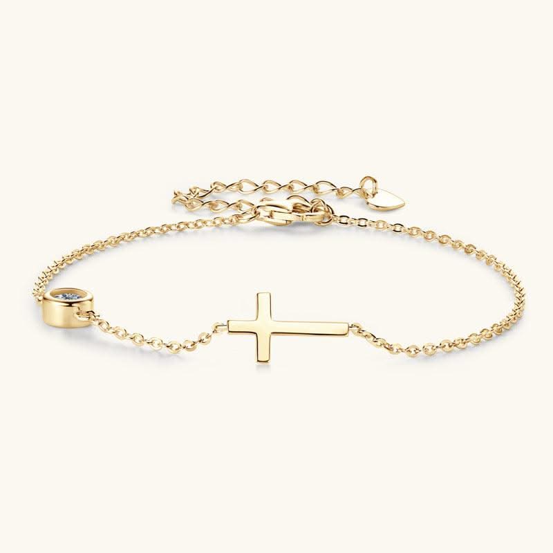 Cross Diamond Bracelet For Women 925 Silver Accessories - Elanique