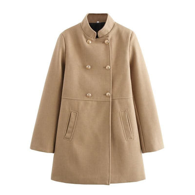 Fashion Double Breasted Coat Coat For Women