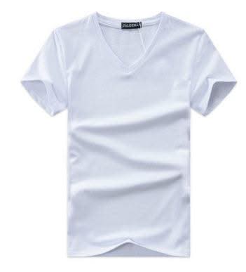 Men V Neck Cotton Short Sleeve T-Shirts - Elanique