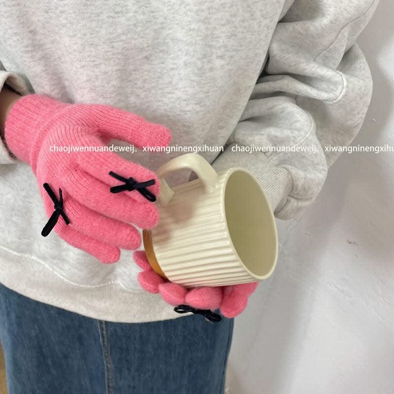 Facial Expression Bag Gloves For Women