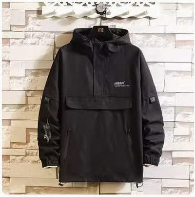 Fake Two Reflective Hoodie Jackets For Men - Elanique