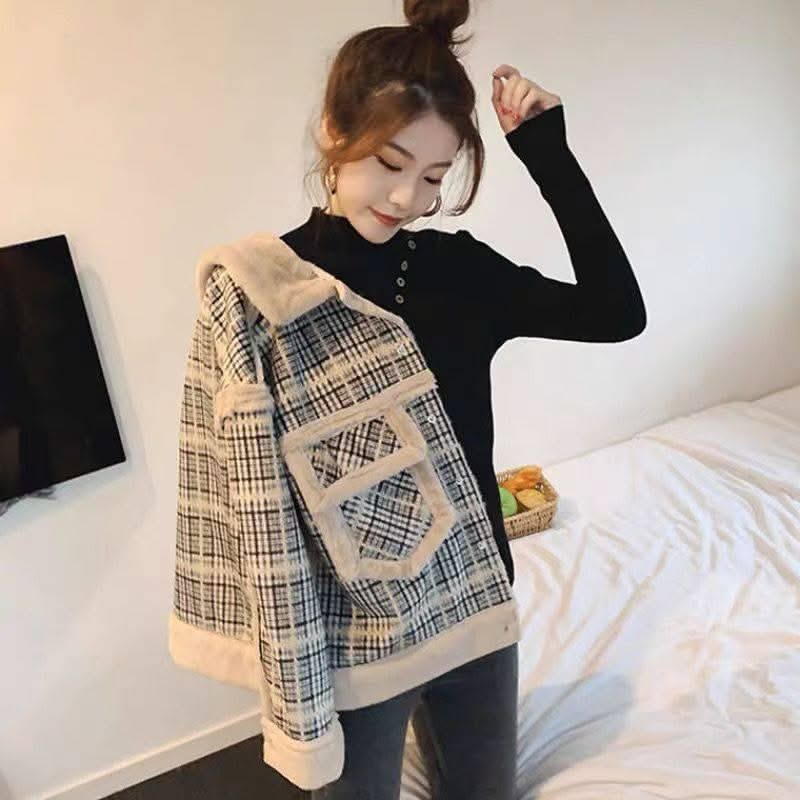 Lamb Plush Coat And Fur Coat Women - Elanique