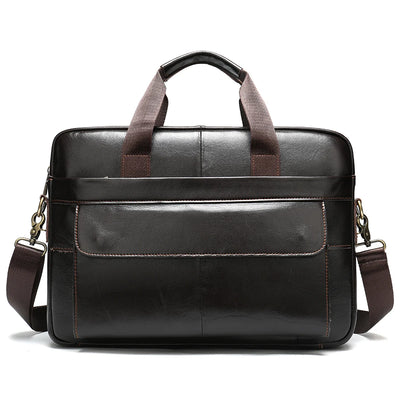 WESTAL Men's Briefcases Men's Bags Genuine Leather Lawyer/Office Bag Laptop Bag Men's Leather Briefcases Bag for Documents