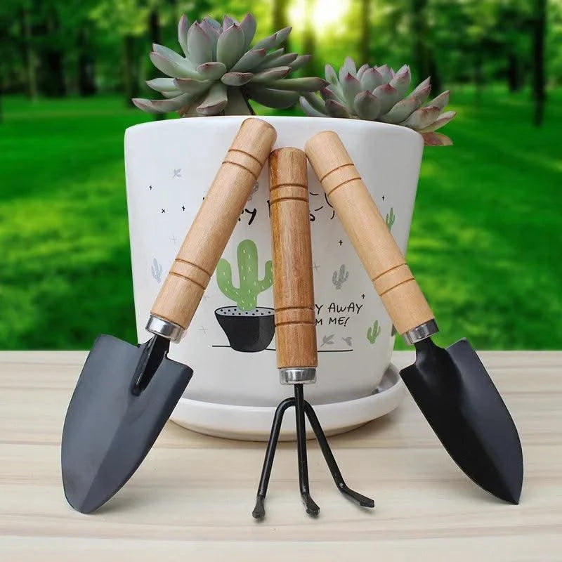 3Pcs/Set, Mini Garden Tool Set, Indoor, Small Plants, Cactus, Vegetables, Digging, Weeding, Flower Pot, Gardening Tools