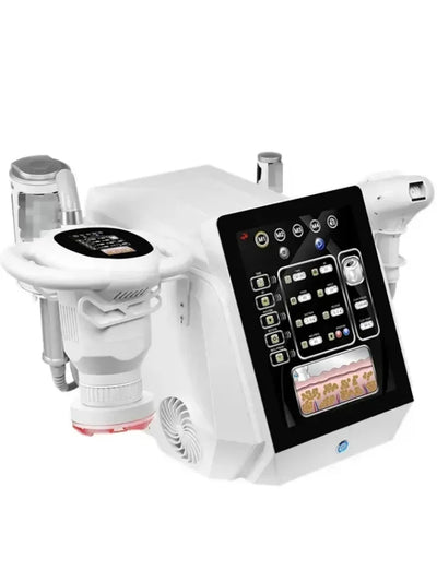 Portable Blood Circulation Face Lifting Weight Loss Body Slim Rotary Negative Pressure RF Inner Ball Roller V-Shaping Machine