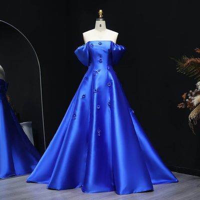 Sharon Said Black Sheer Sleeves Evening Dresses with Sweep Floor for Women Wedding Party Gown SF026 Customized فساتين سهرة