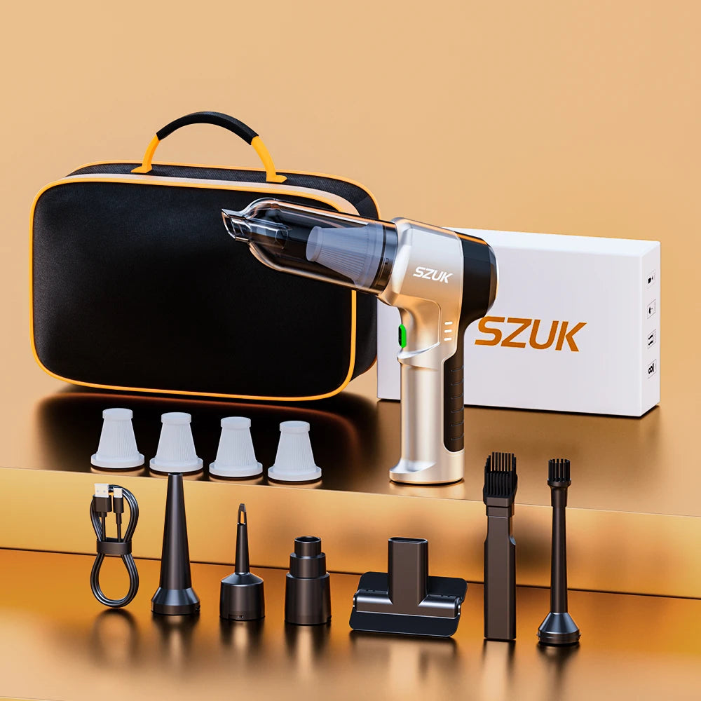 Portable Vacuum Cleaner for Car Home New Handheld Mini Vacuum Cleaner SZUK Car Vacuum Cleaner Powerful Suction Wireless Cleaner