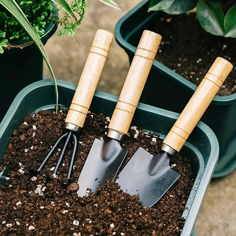 3Pcs/Set, Mini Garden Tool Set, Indoor, Small Plants, Cactus, Vegetables, Digging, Weeding, Flower Pot, Gardening Tools