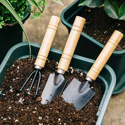3Pcs/Set, Mini Garden Tool Set, Indoor, Small Plants, Cactus, Vegetables, Digging, Weeding, Flower Pot, Gardening Tools