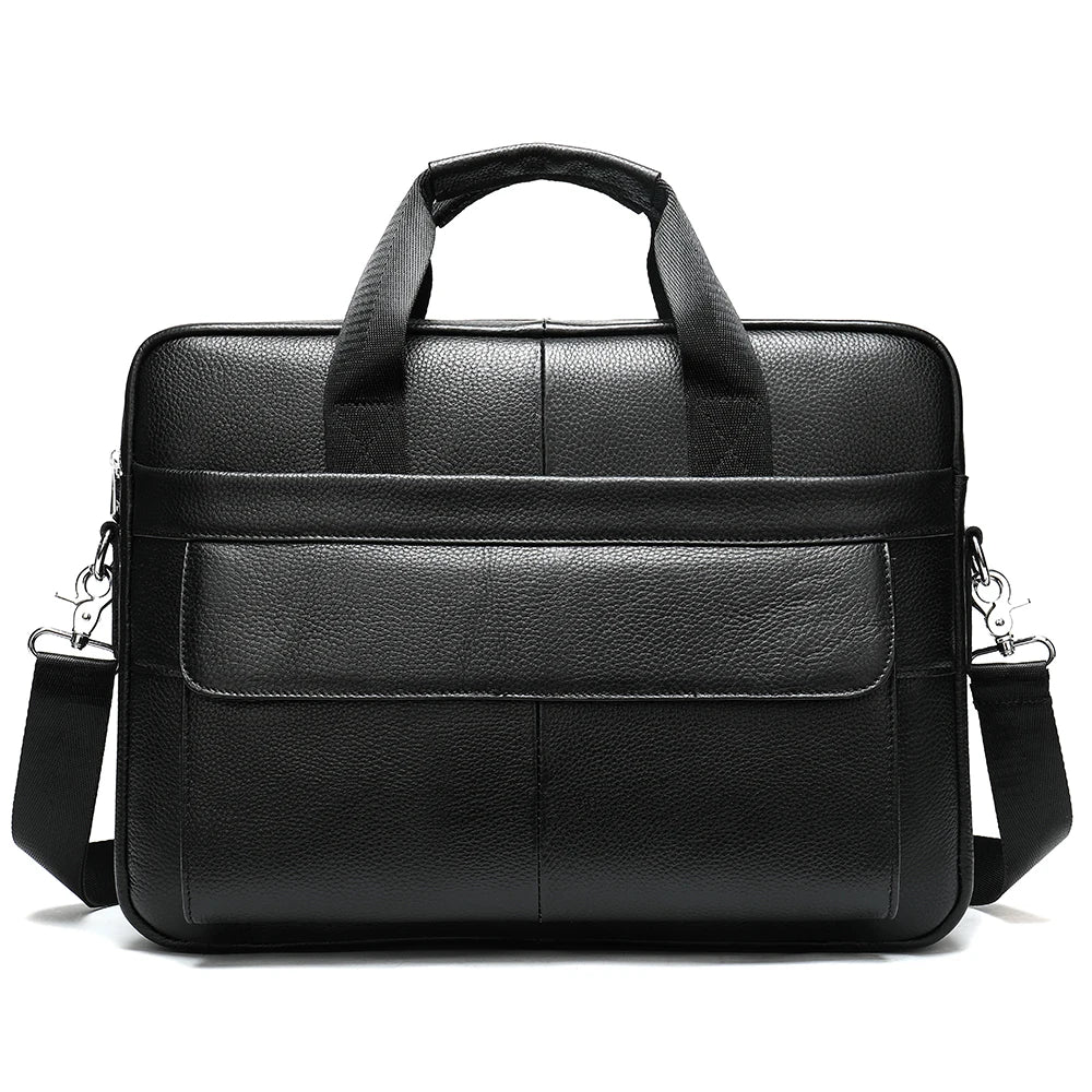 WESTAL Men's Briefcases Men's Bags Genuine Leather Lawyer/Office Bag Laptop Bag Men's Leather Briefcases Bag for Documents