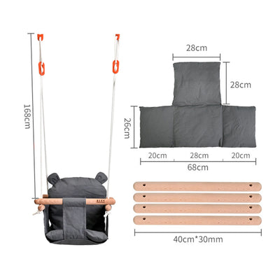 Swing Seat  Hanging Swing Seat Baby Swings Indoor Door Frame Cotton Linen Canvas Swing For Infants And Young Children