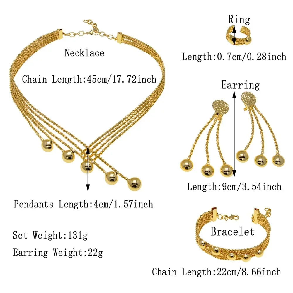 Women Jewelry Set Latest Brazilian Gold Plated Earrings Luxury Necklaces Mixed Designs Women Necklaces Set Pie Jewelry Sets