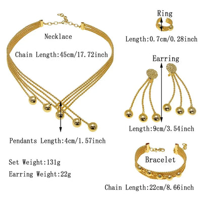 Women Jewelry Set Latest Brazilian Gold Plated Earrings Luxury Necklaces Mixed Designs Women Necklaces Set Pie Jewelry Sets