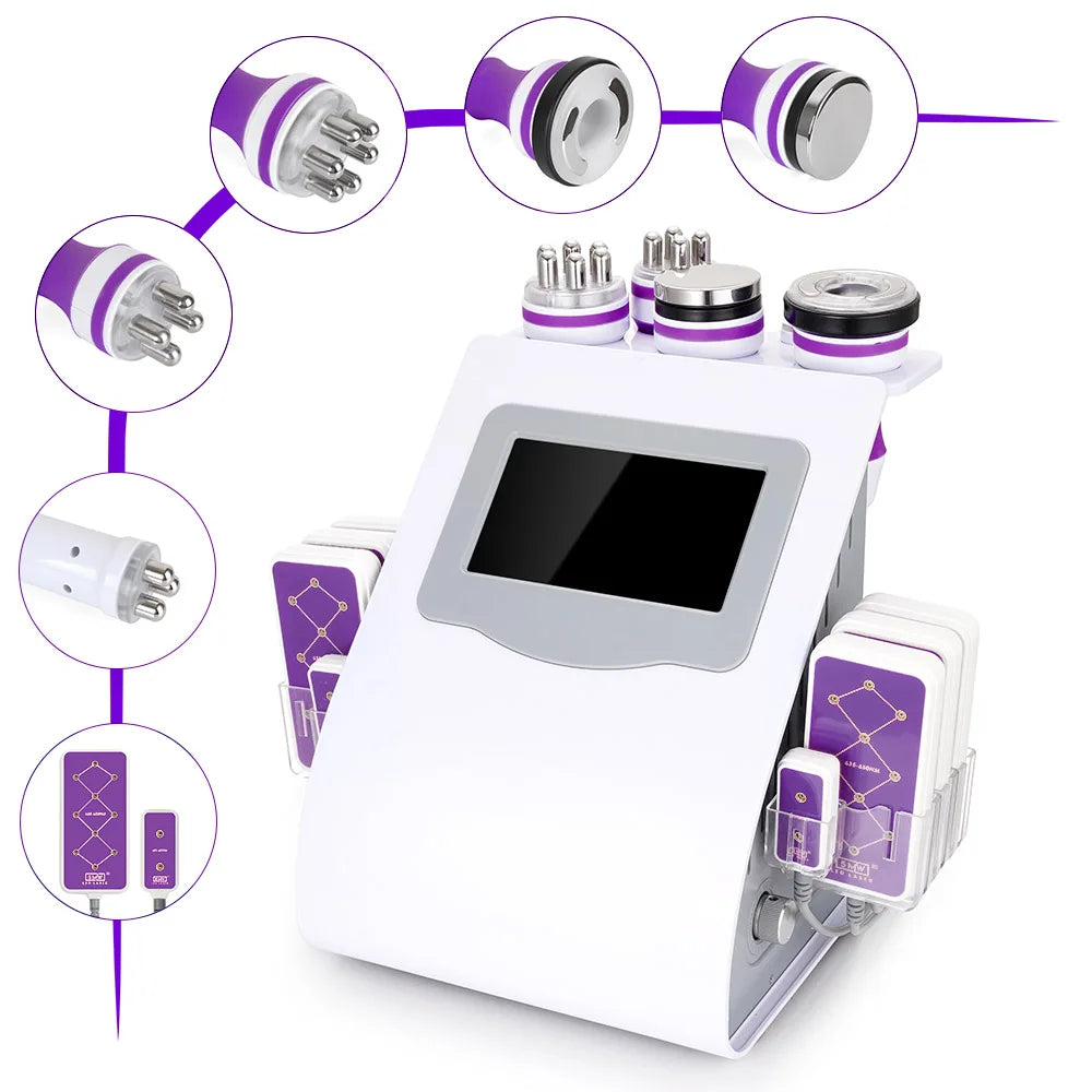 5/6/9 In 1 Cavitation Machine Body Slimming Skin Tightening Facial Care Tool for Salon Home Use