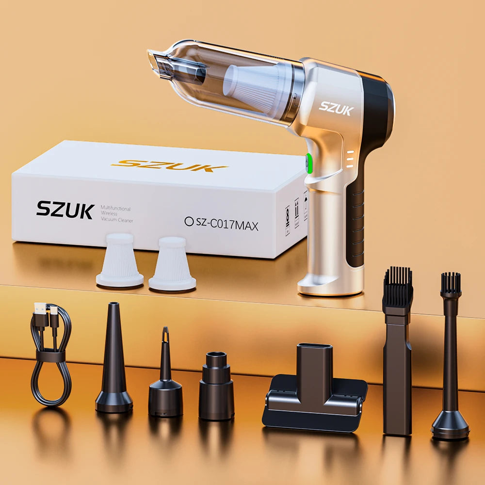 Portable Vacuum Cleaner for Car Home New Handheld Mini Vacuum Cleaner SZUK Car Vacuum Cleaner Powerful Suction Wireless Cleaner