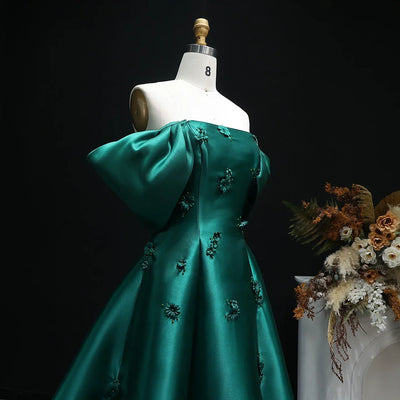 Sharon Said Black Sheer Sleeves Evening Dresses with Sweep Floor for Women Wedding Party Gown SF026 Customized فساتين سهرة