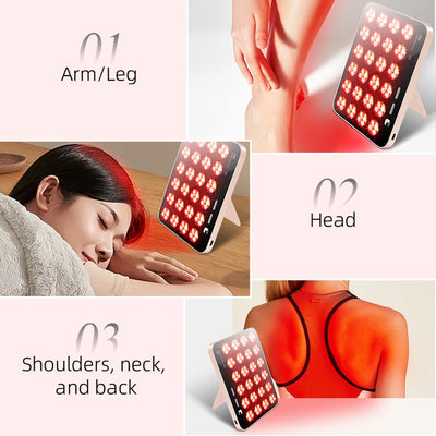 Beauty instrument red light therapy panel, whitening and rejuvenation repair, skin care instrument, home portable