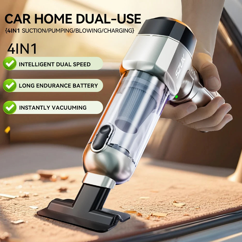 Portable Vacuum Cleaner for Car Home New Handheld Mini Vacuum Cleaner SZUK Car Vacuum Cleaner Powerful Suction Wireless Cleaner