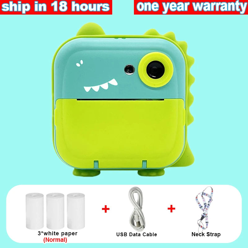 Digital Children Camera For Photography Instant Print Photo Kids Camera Mini Thermal Printer Video Educational Toys Gift