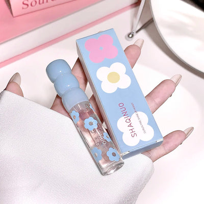 Shimmering Dewy Hydrating Lip Oil Gloss - Intense Moisturizer with Lightweight, Non-Sticky Shine - Perfect Long-Lasting Lip Care