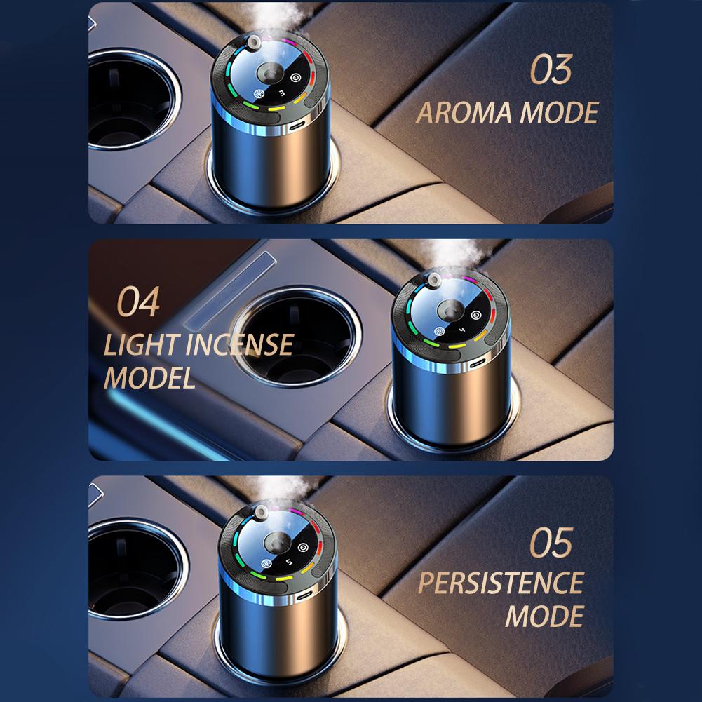 NEW High-end Car Aromatherapy Diffusers 5 Modes Car Humidifier Diffuser Car Odor Eliminator Electric Aroma Smell Perfume 50ML