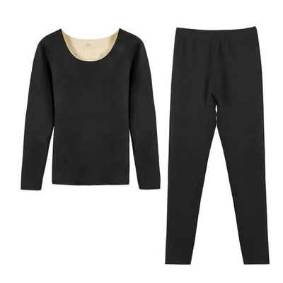 Women's Seamless Thermal Clothing Set 2 Pieces | Thick Double Layer Thermal Under Wear For Winter