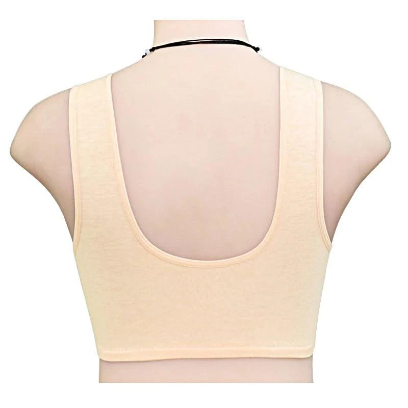 Front Closure Cotton Bras Women Removable Padded Bra Soft Camisole Middle Age Women Everyday Underwear Big Bust 50/115 B C Cup