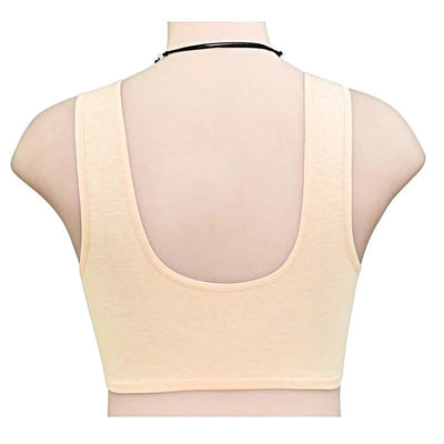 Front Closure Cotton Bras Women Removable Padded Bra Soft Camisole Middle Age Women Everyday Underwear Big Bust 50/115 B C Cup