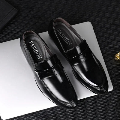 Handmade Leather Men Dress Shoes Fashion Party And Wedding Men'S Loafers Casual Shoes Men Driving Shoes