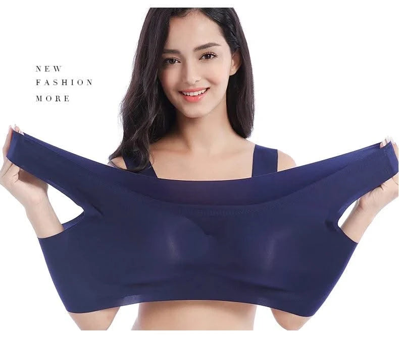 Plus Size Women Bras Bralette Comfortable Invisible Bras Push Up Breathable Brassiere Non Wired